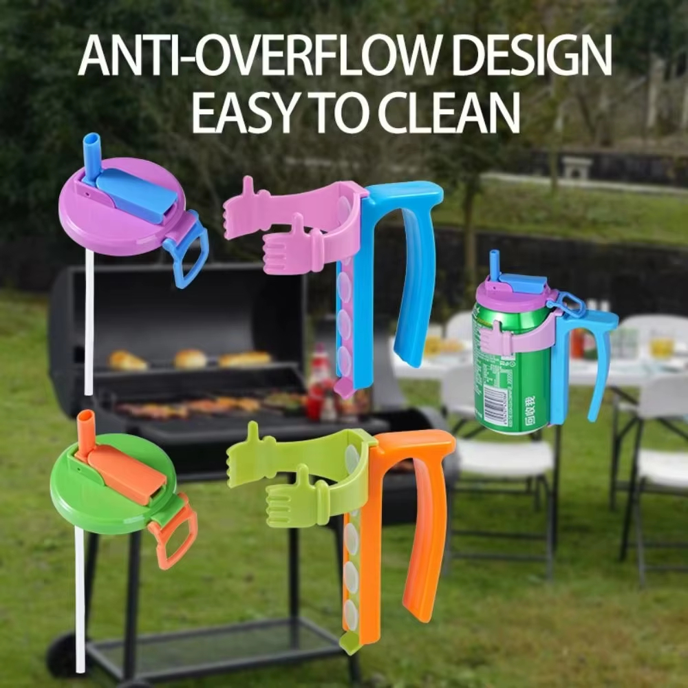 PLASTIC SODA CAN LID and HOLDER