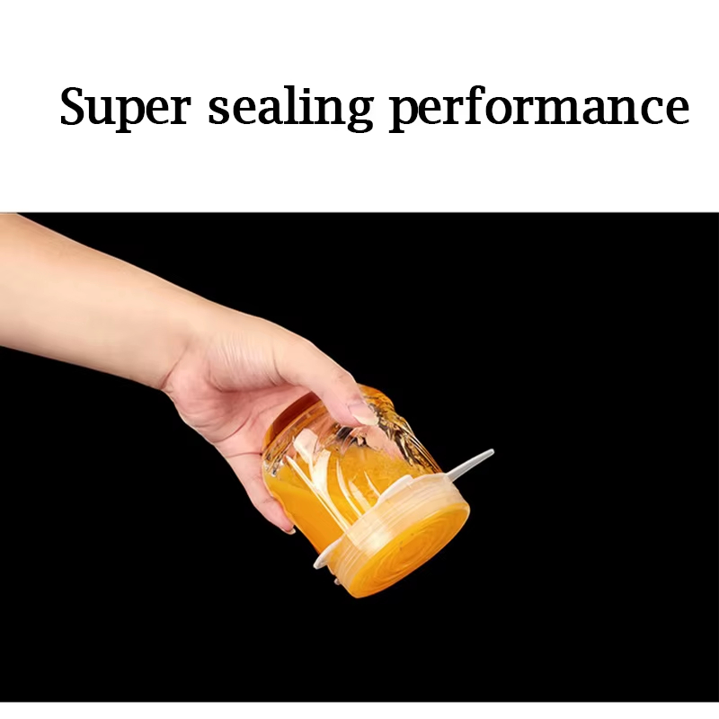 6pcs Hot Sale Kitchen Reusable Elastic Bowl Covers Stretchable Food Grade Silicone Stretch Lids for Food Fresh-keeping in Fridge