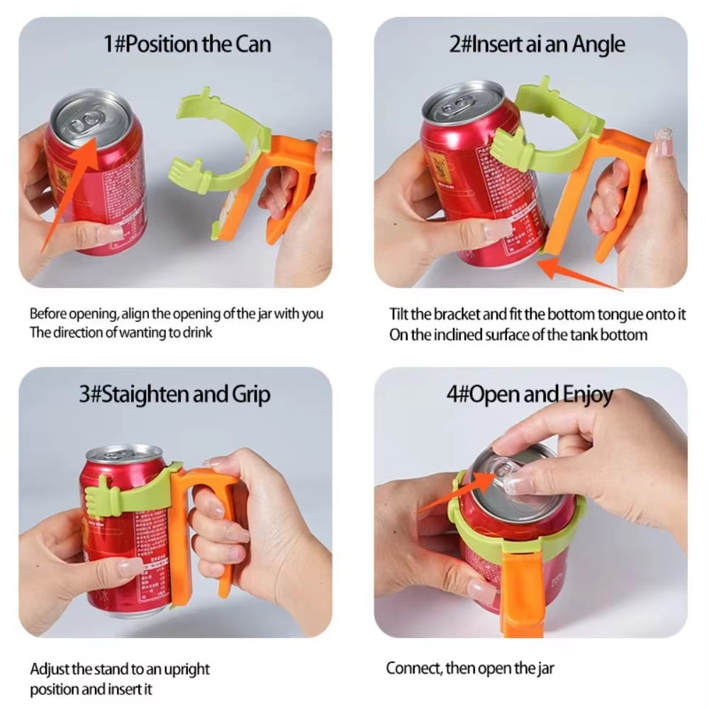 PLASTIC SODA CAN LID and HOLDER