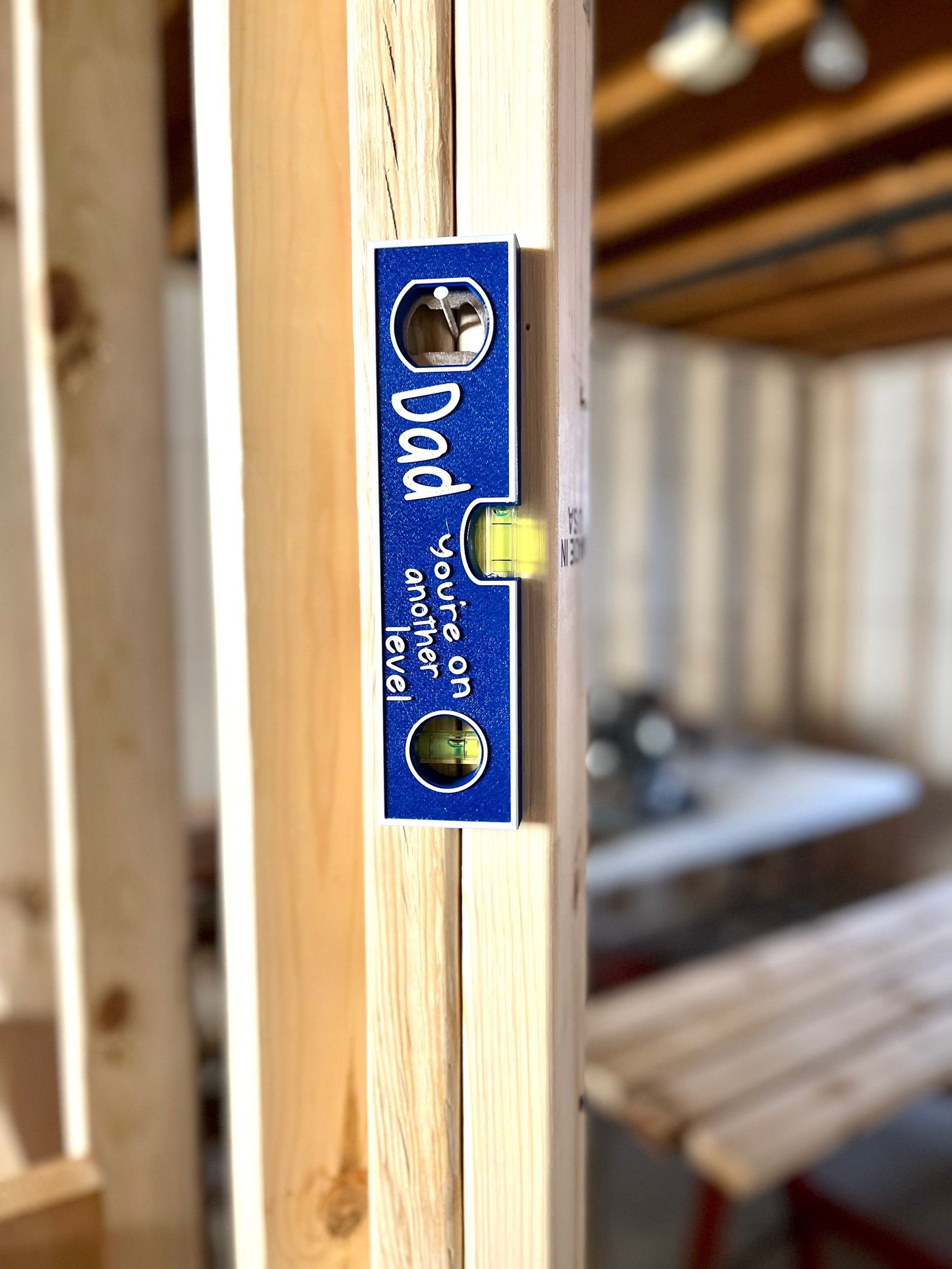 Dad’s Bottle Opener as Actual Spirit Level Tool DIY Handyman Kobalt Lid Opener Personalized Father’s Day Step Dad Birthday Gift