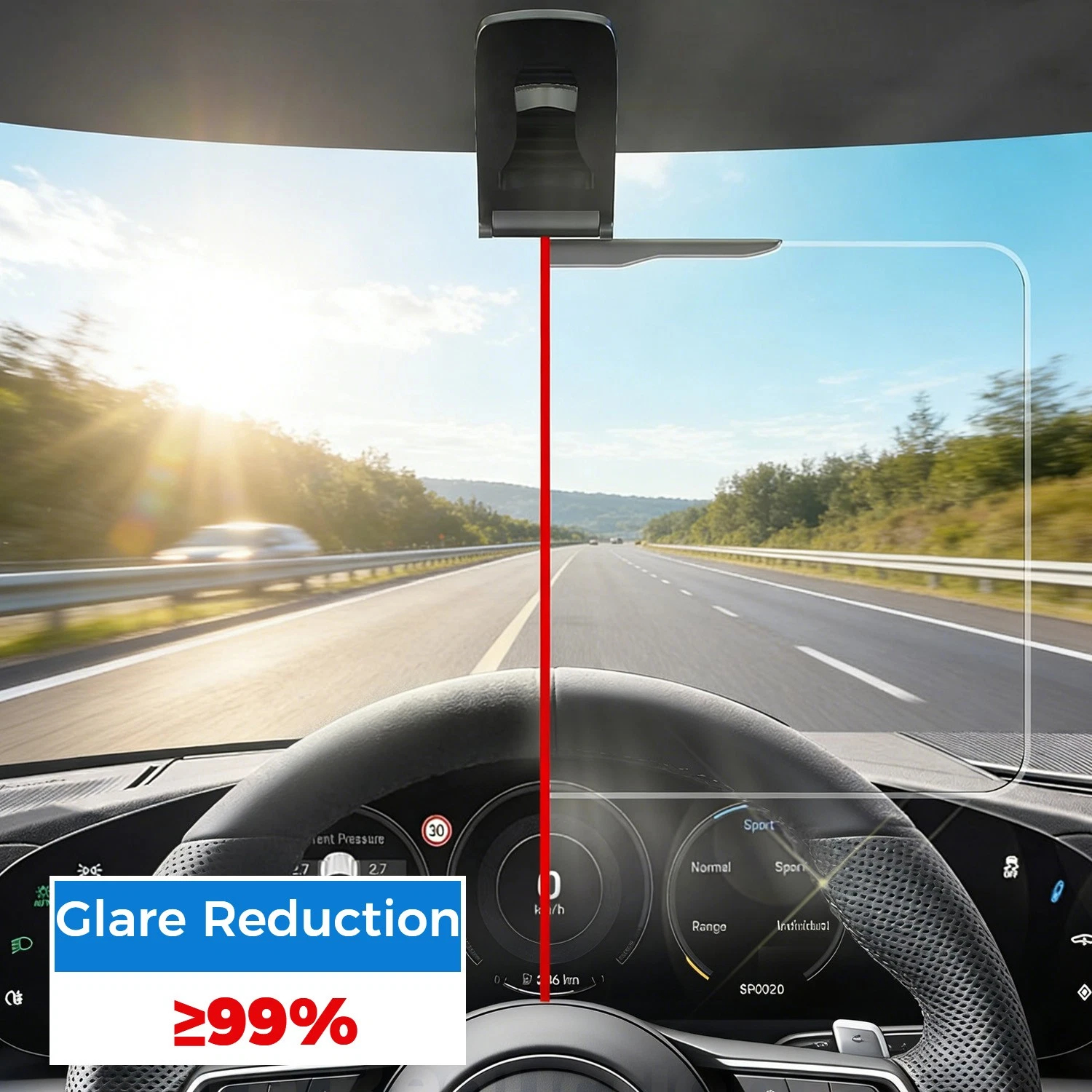 Universal Car Sun Visor Extender Anti-Glare Adjustable Sunshade Panel for safe