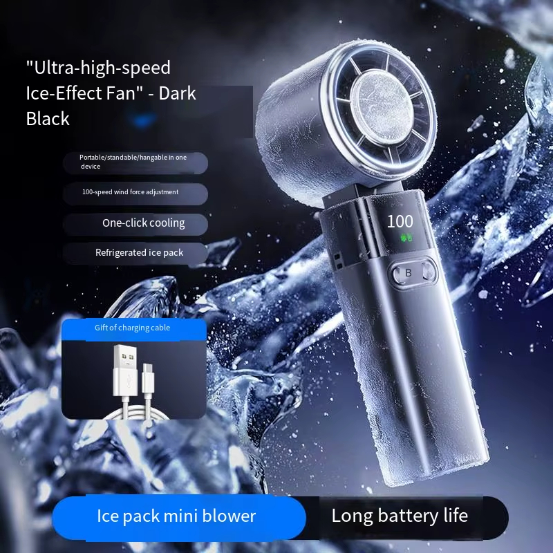 Semiconductor Bladeless Handheld Fan Turbo High Speed Portable USB Rechargeable Brushless Motor Mini Desk Fan Personal Wearable
