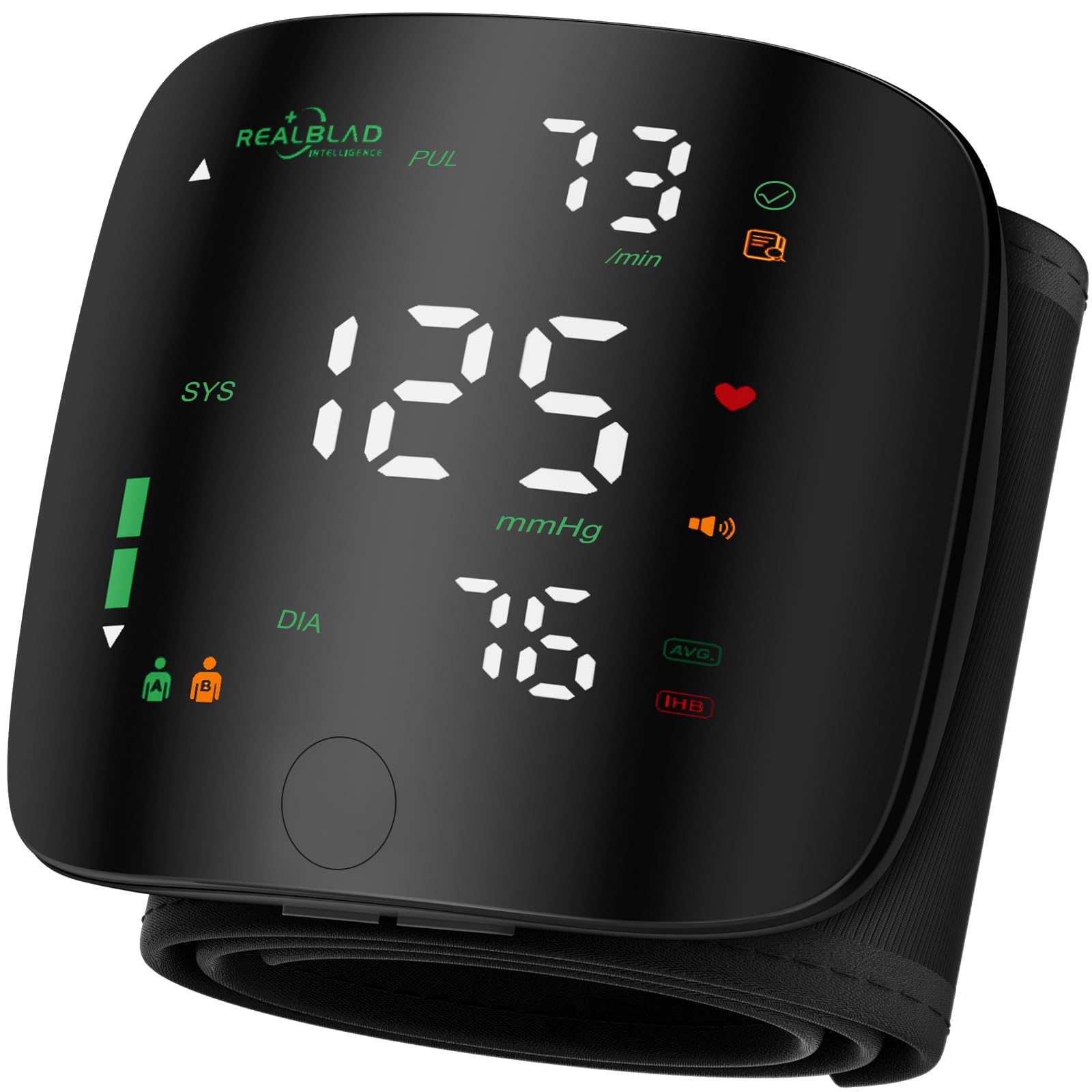Wrist Blood Pressure Monitor, Automatic LED Display BP Machine for Home Use