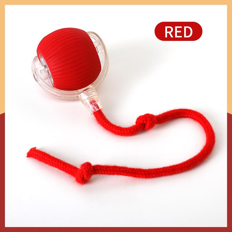 Interactive Toy Ball, Motion-Activated Rechargeable Rolling Ball with Tail for Indoor Cats & Small Dogs