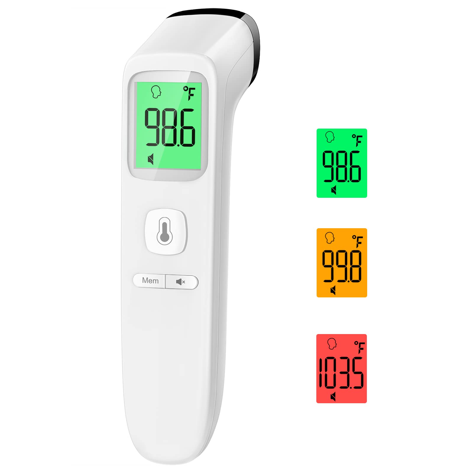 No-Touch Thermometer for Adults and Kids, Digital Accurate Baby Thermometer with Fever Alarm, 1 Second Fast Result, Easy to use, 2 in 1 Mode