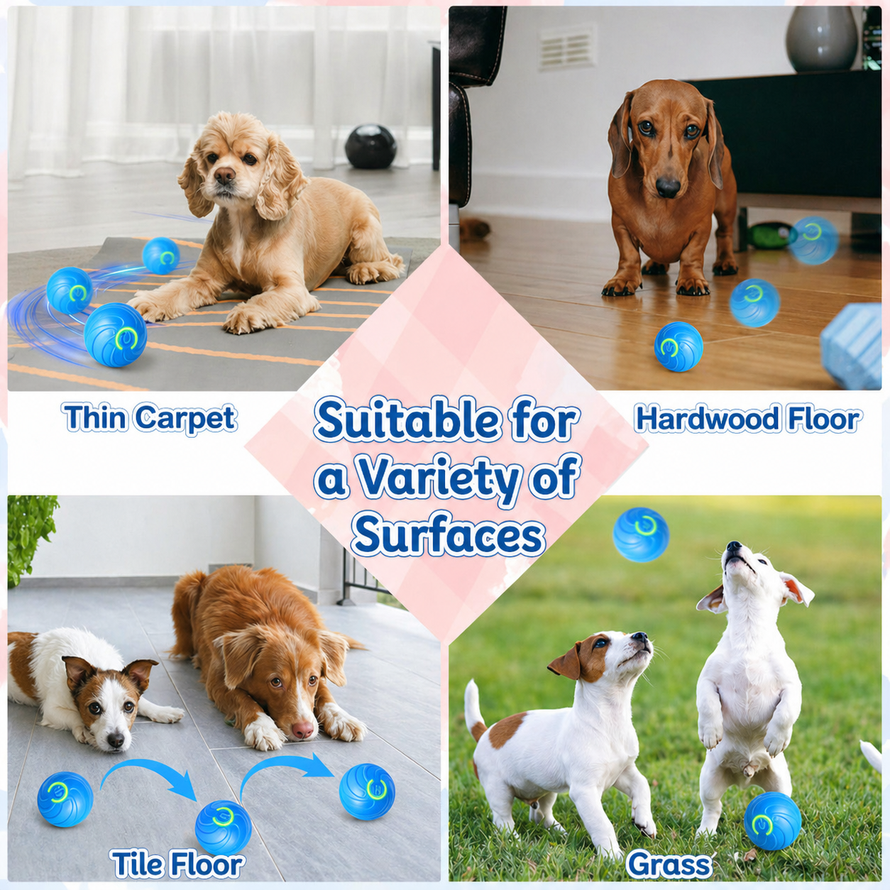 Pelota Interactiva Anti-Aburrimiento Para Perros
