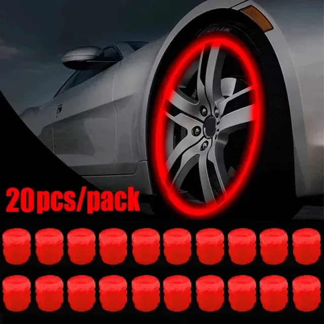 4-20PCS Luminous Car Tire Valve Cap