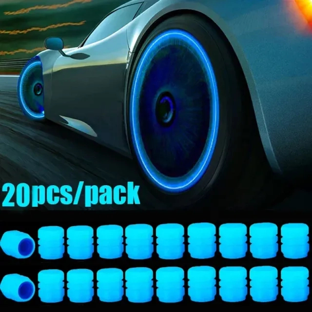 4-20PCS Luminous Car Tire Valve Cap