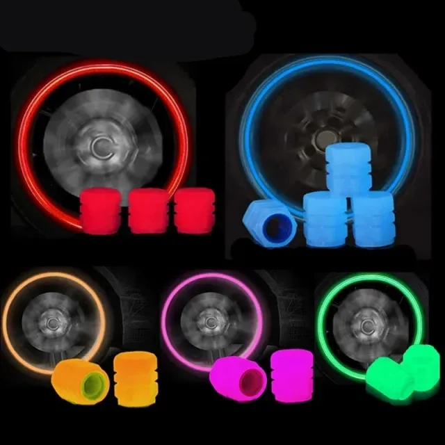4-20PCS Luminous Car Tire Valve Cap