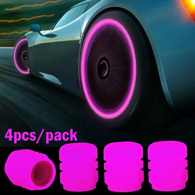4-20PCS Luminous Car Tire Valve Cap