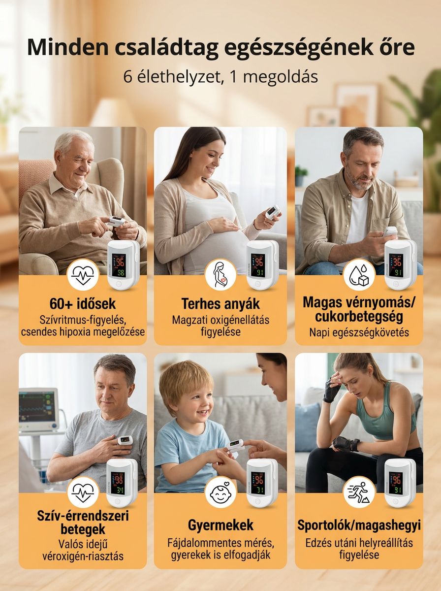 Ujjas, nagy felbontású véroxigénszintmérő