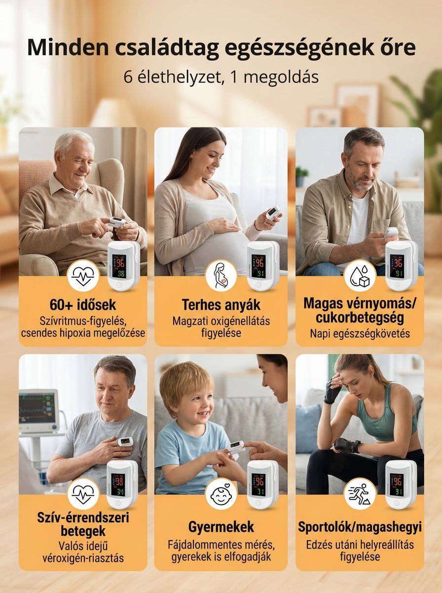 Ujjas, nagy felbontású véroxigénszintmérő