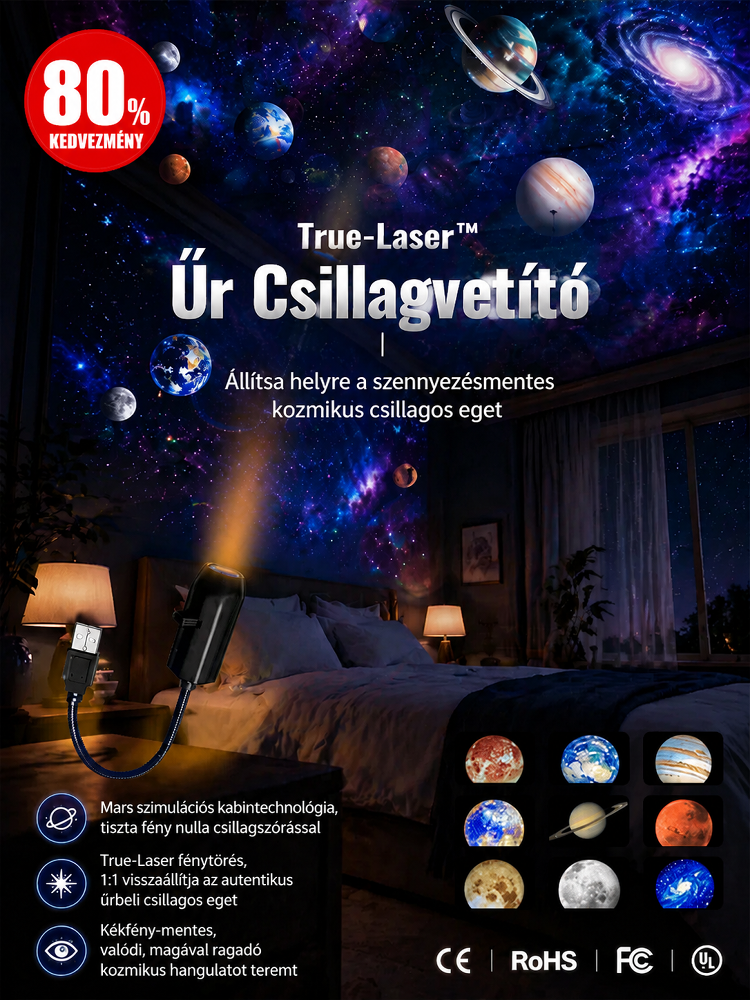 【Új érkezők 50% kedvezménnyel】🌈Kreatív mélytengeri projektor! 🌠Váltson 15 csillagos jelenet között! 🌟Szemkímélő és biztonságos PSE-fény.