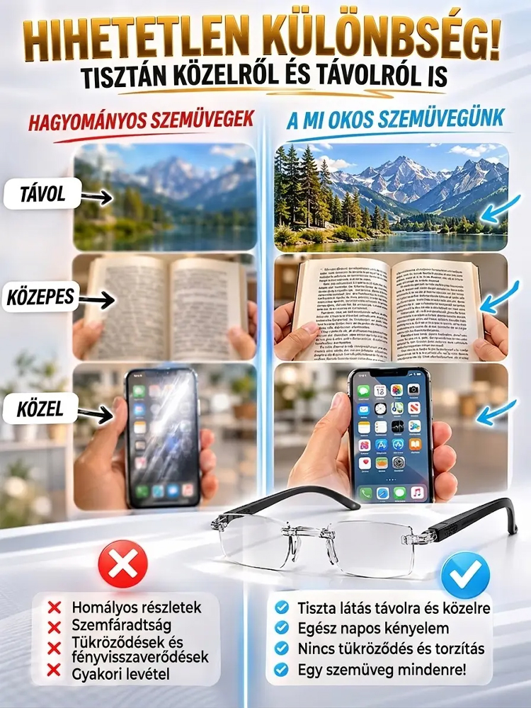 🎁A német szemüvegmárka évfordulóját ünnepli – vegyél egyet, és kapsz egyet ingyen! Utánvétes fizetés.