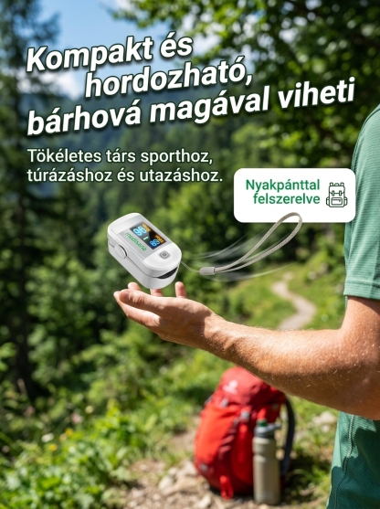 Ujjas, nagy felbontású véroxigénszintmérő