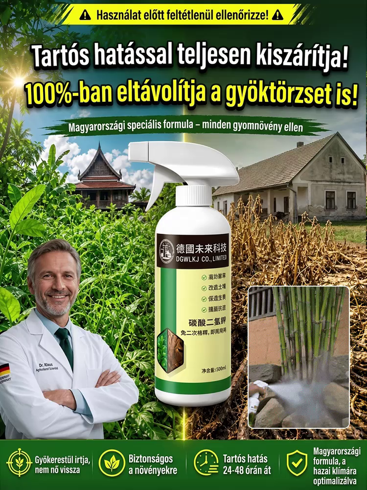 🧪 Egyetlen permetezés elpusztítja a gyökereket: Német technológiát alkalmaznak! A föld alatti rejtett gyökerek 100%-os teljes kiirtása