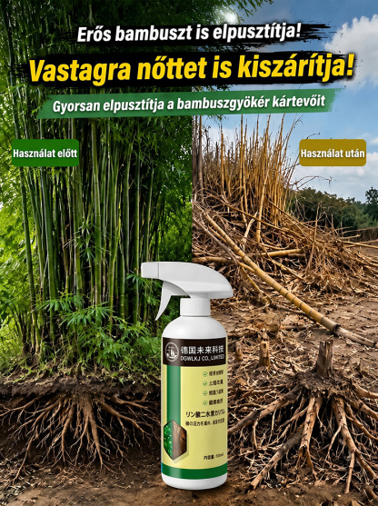 🧪 Egyetlen permetezés elpusztítja a gyökereket: Német technológiát alkalmaznak! A föld alatti rejtett gyökerek 100%-os teljes kiirtása