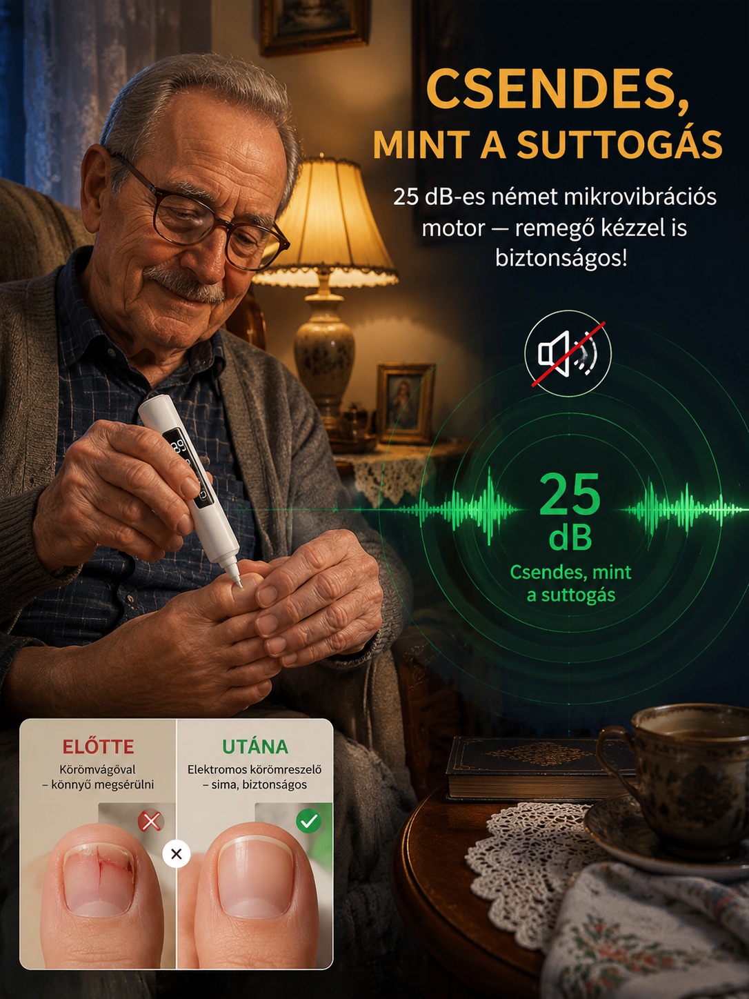[Ints búcsút a körömgombának! Szerezd meg gyorsan a tökéletes körmöket!] Elektromos körömlakk