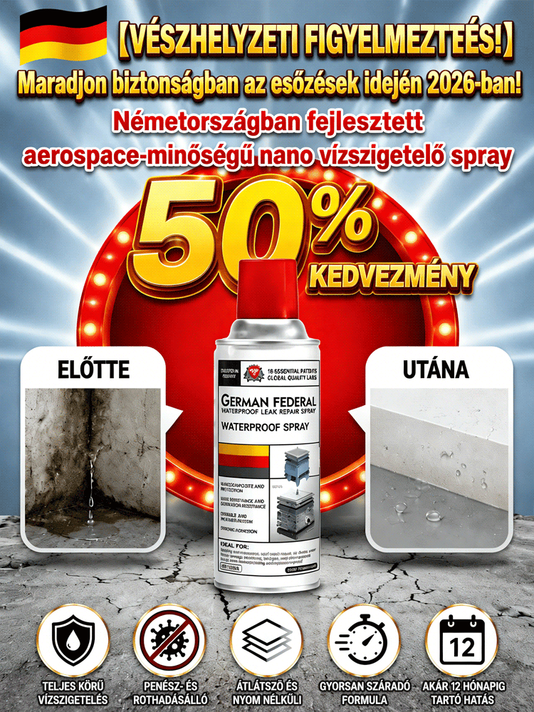 👍Láthatatlan Vízálló és Szivárgásgátló Spray | Azonnali Javítás Repedésekre