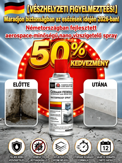 👍Láthatatlan Vízálló és Szivárgásgátló Spray | Azonnali Javítás Repedésekre
