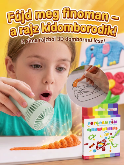 ❤️3D Varázstoll Gyerekeknek – Mosható, Biztonságos és Szórakoztató DIY Kézműves Készlet