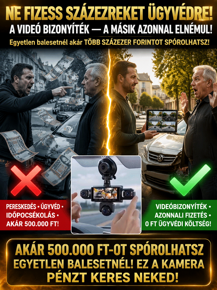 👍5-Kamerás 360° Okos Fedélzeti Kamera (Éjjellátó, 24/7 Parkolómód, Ütközés Zár) – 50% AKCIÓ + INGYEN SZÁLLÍTÁS
