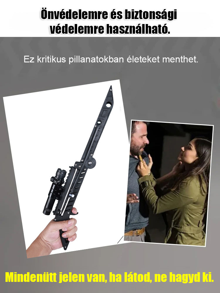 Összecsukható Lézeres Csúzli - Taktikai Pontosság (-50%)