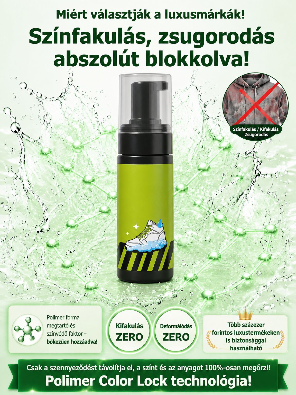 👍Varázslatos Univerzális Habtisztító Spray - Mosás Nélküli Folteltávolítás 10 Másodperc Alatt