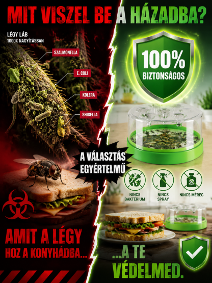 🚨EU-Jóváhagyott Fizikai Légycsapda | 100% Vegyszermentes (50% Akció)