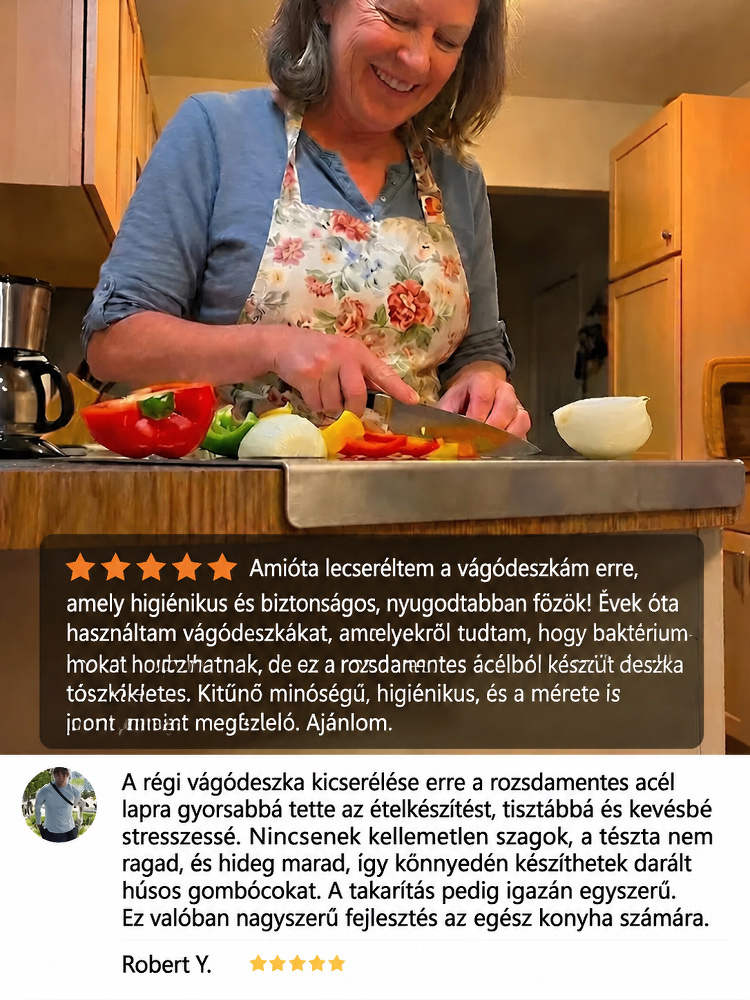 👍Elpusztíthatatlan Titán Vágódeszka | Antibakteriális, Karcálló & Késbarát