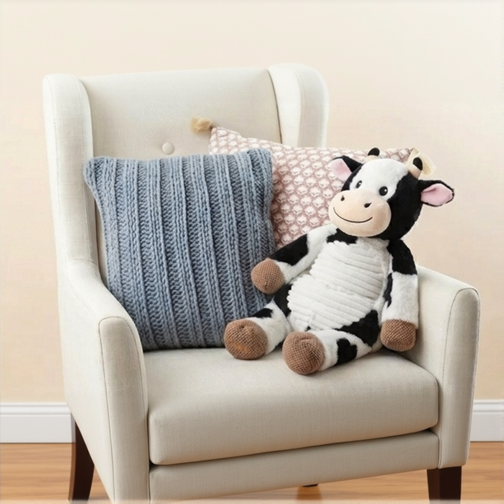 Weighted Stuffed Toy-Cow