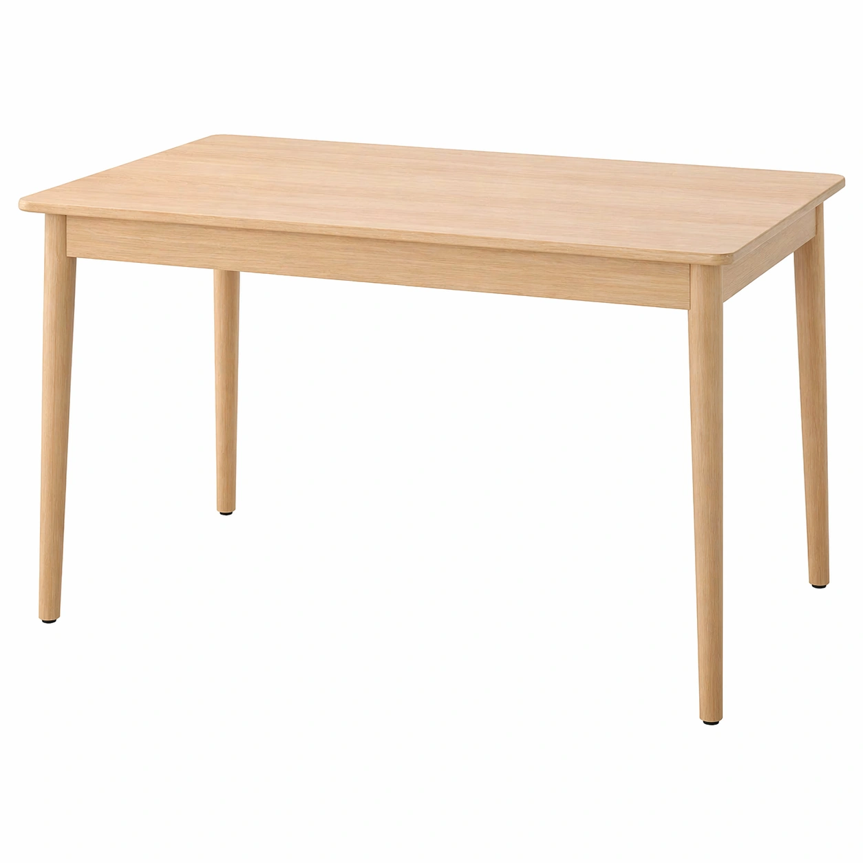 Mesa de comedor extensible rectangular acabado madera clara 130/190x80 cm-rendsphere