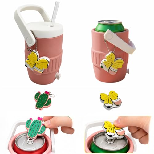 Cactus & Butterfly Can Opener, Cute Portable Beverage Can Tab Lifter for Slim Cans