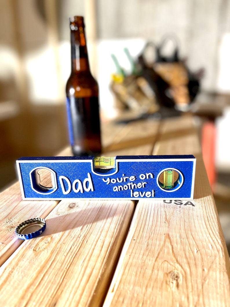 Papa Spirit Level Bottle Opener, Funny "You're On Another Level" Beer Opener, Father's Day Gift for Dad