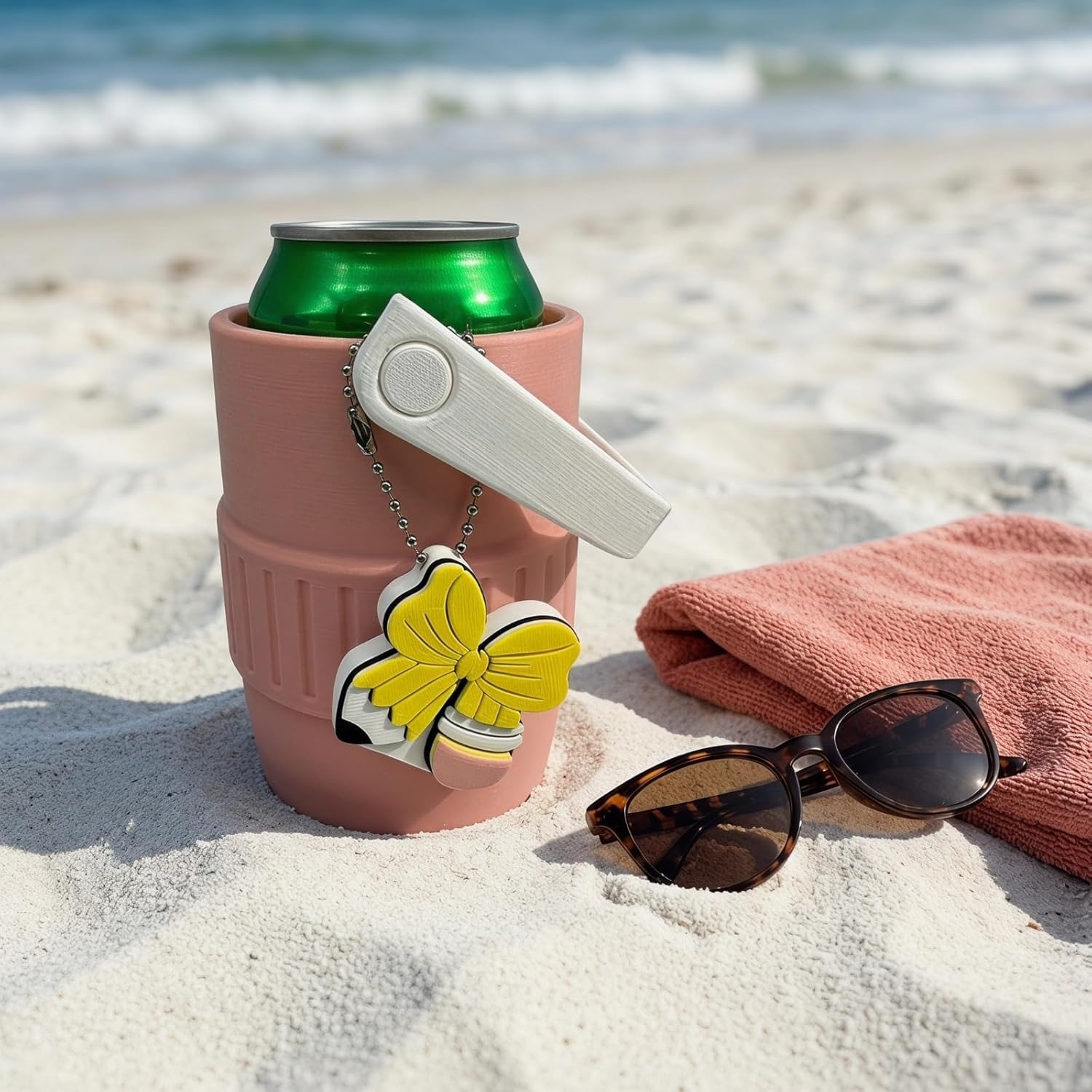 Cactus & Butterfly Can Opener, Cute Portable Beverage Can Tab Lifter for Slim Cans