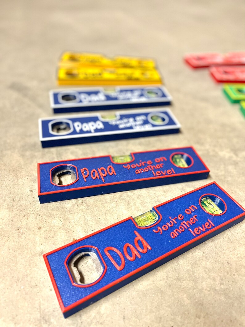 Papa Spirit Level Bottle Opener, Funny "You're On Another Level" Beer Opener, Father's Day Gift for Dad