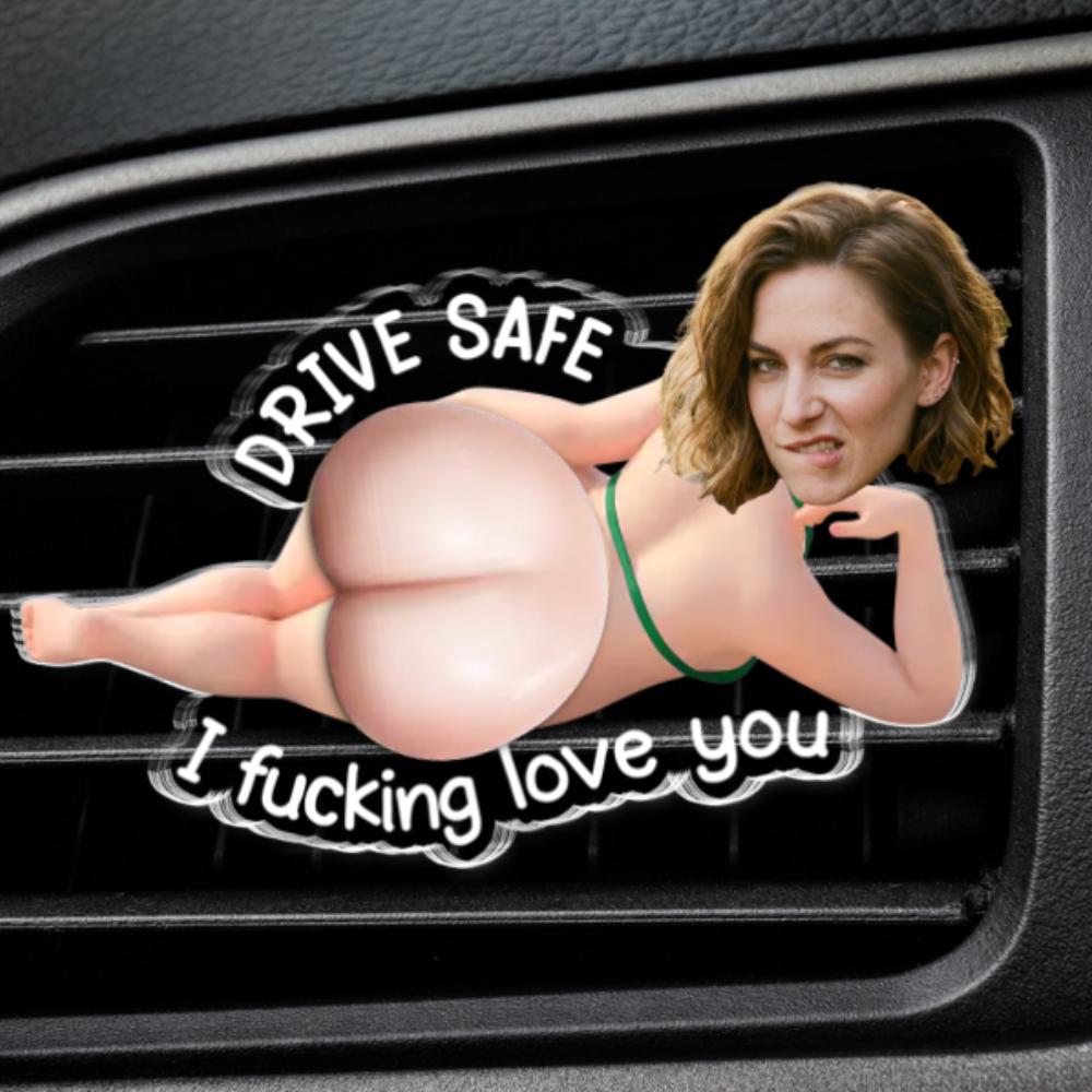 Custom Photo Squishy Acrylic Car Vent Clip, Personalized Drive Safe Gift