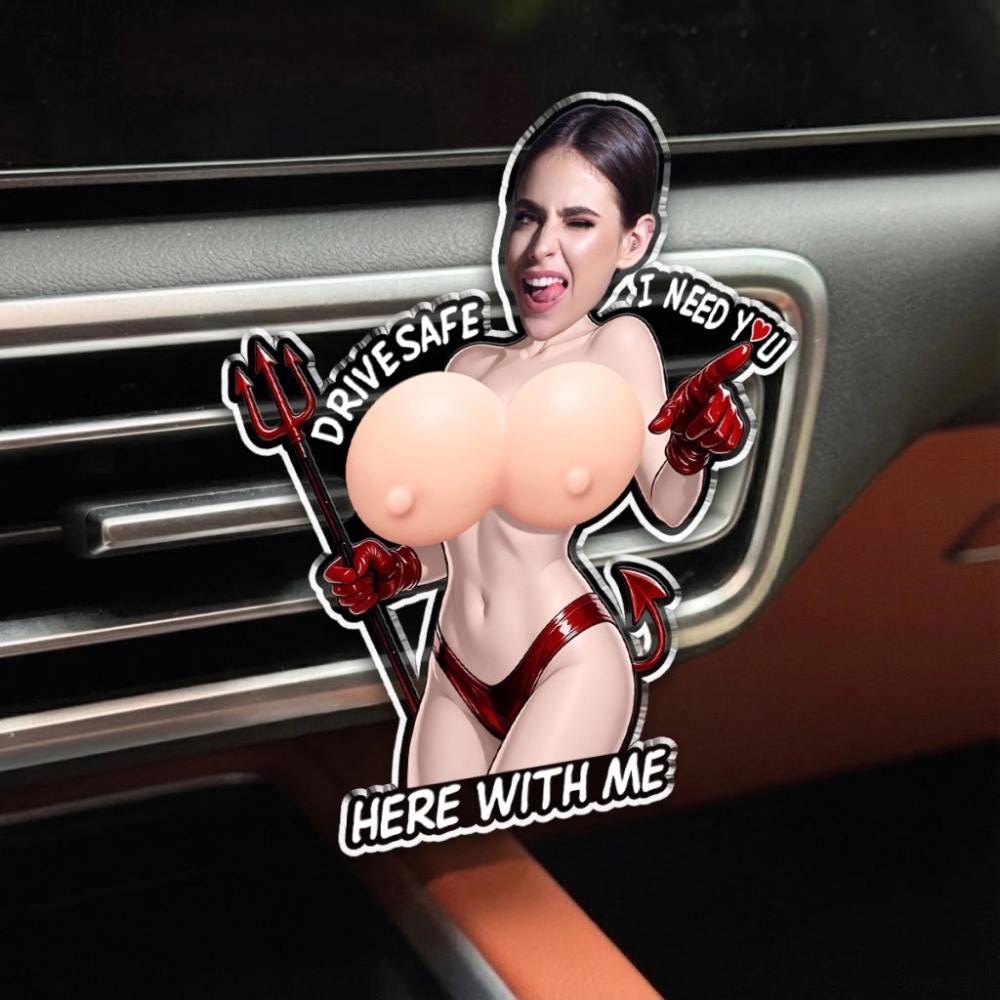 Personalized Funny Photo Car Vent Clip, Custom Face Squishy Acrylic Car Accessory