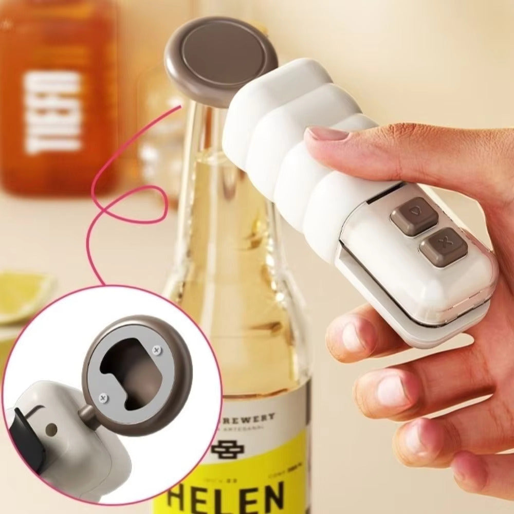 3-in-1 Bottle Opener and Mini Sealing Machine