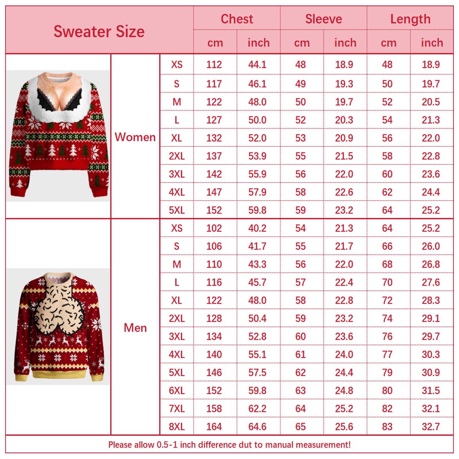 Meme Ugly Sweater,Funny Jingle Balls Christmas Ugly Sweater Women Chest Cleavage Ugly Sweater