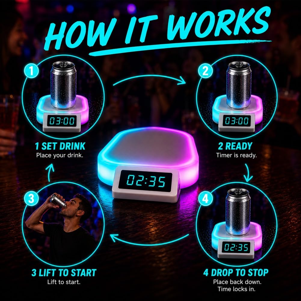  ChugMaster Party Timer – The Ultimate Drinking Game Challenge