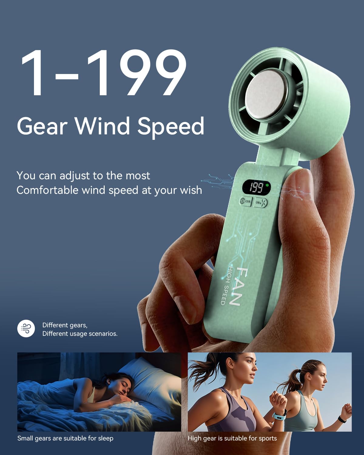 Handheld Portable Turbo Fan