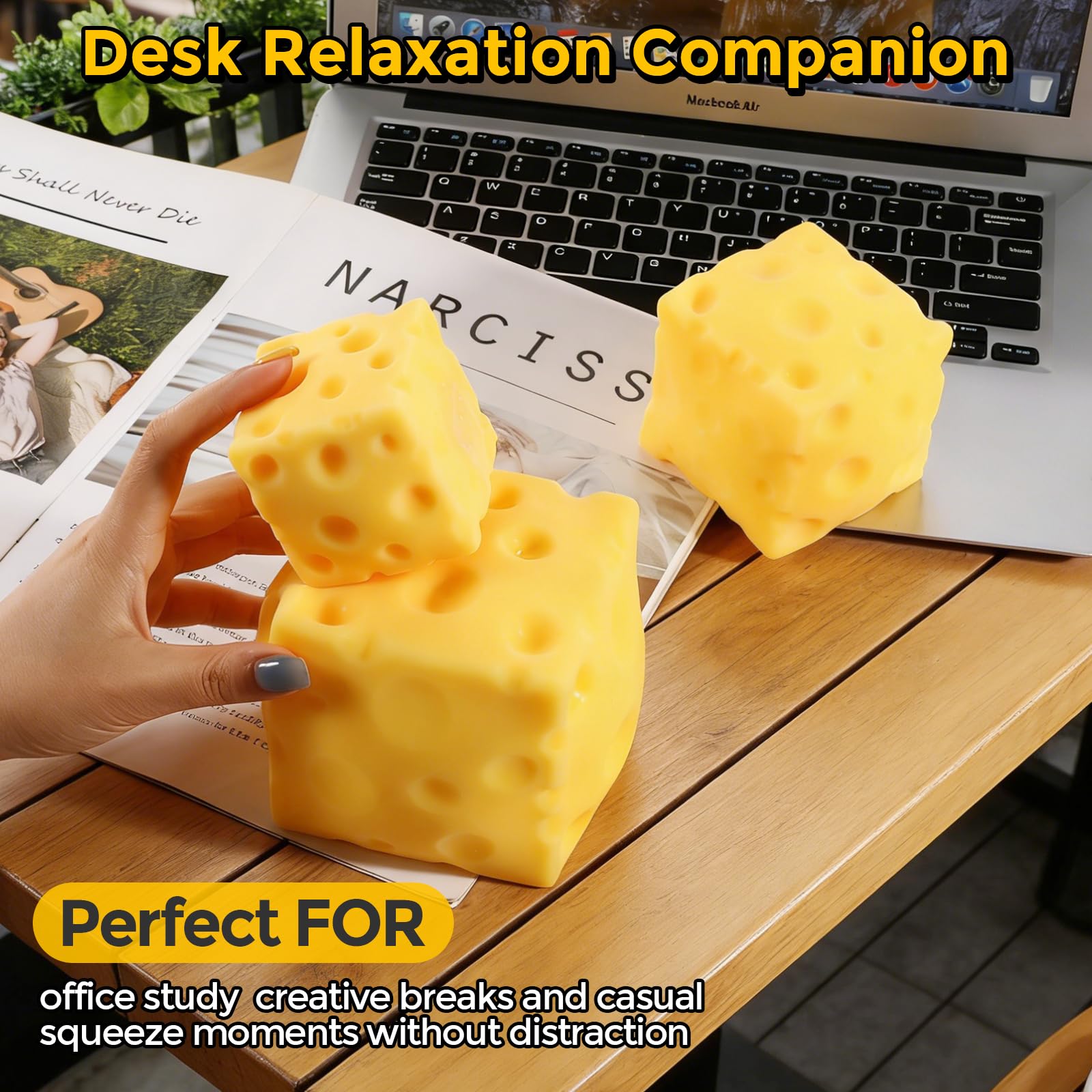 Cheese Block Squeeze Toy 