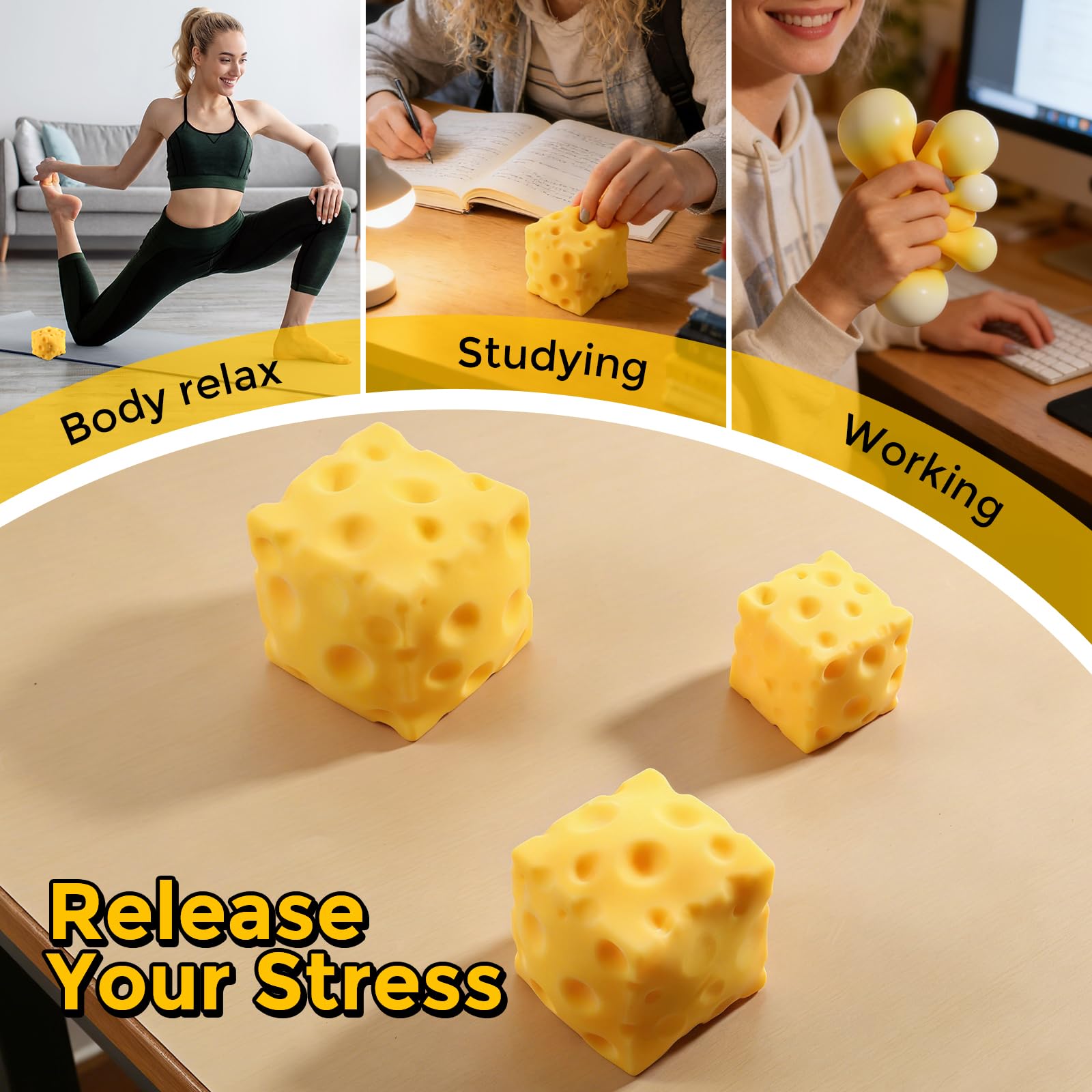 Cheese Block Squeeze Toy 