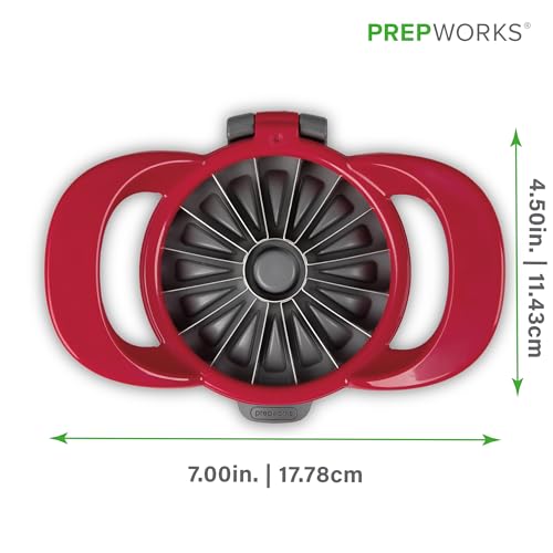16-Blade Apple Slicer Corer, Stainless Steel Apple Cutter with Non-Slip Base for Kitchen Prep
