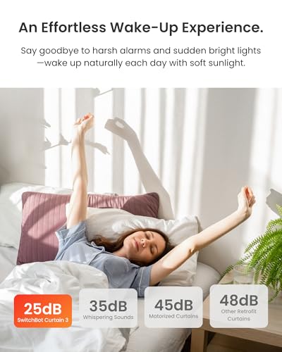 Smart Automatic Curtain Opener, Bluetooth App Control Curtain Robot for Rod Curtains