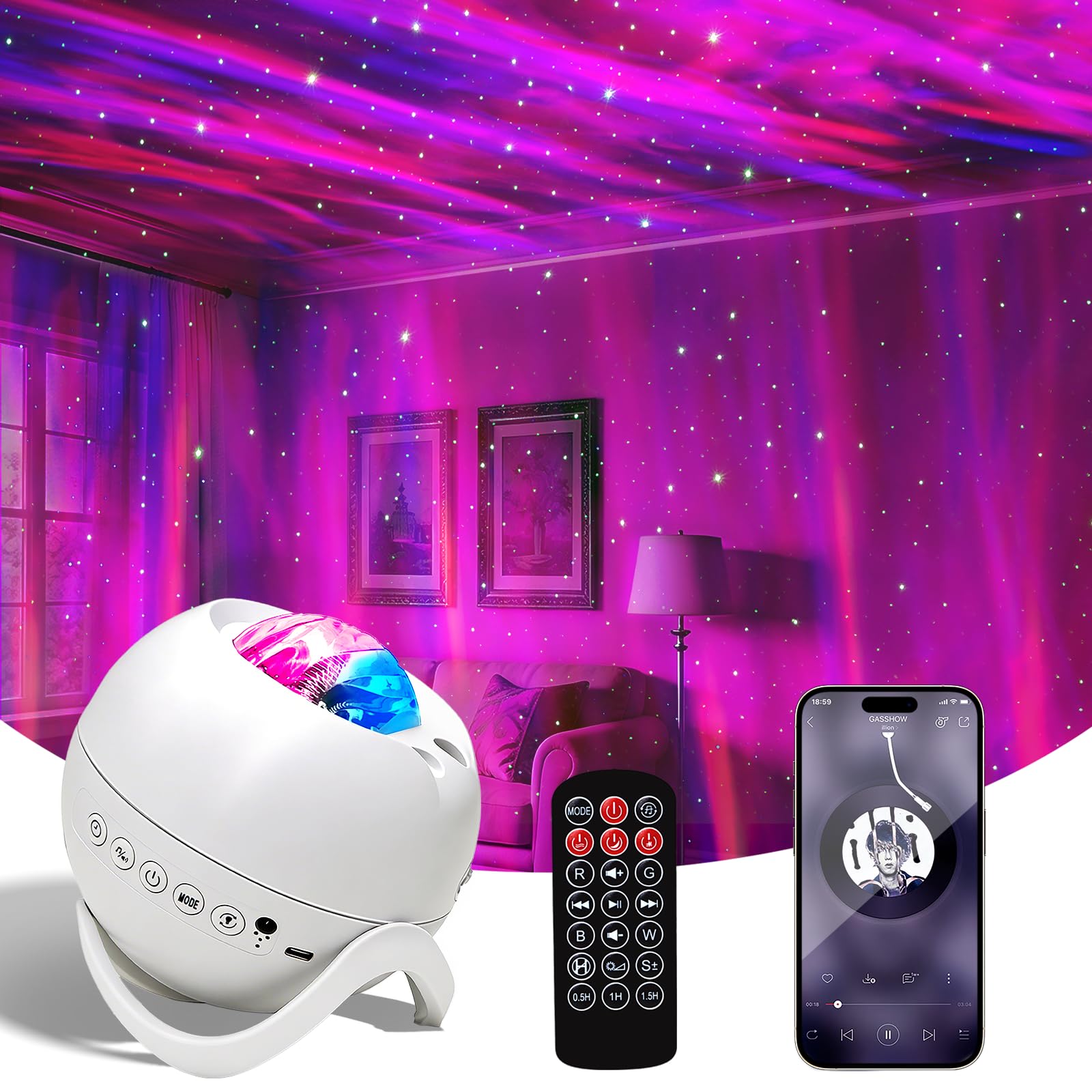 Galaxy Sunset Projector---✨ Create the Ultimate Cozy Nighttime Vibe