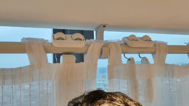 Smart Automatic Curtain Opener, Bluetooth App Control Curtain Robot for Rod Curtains