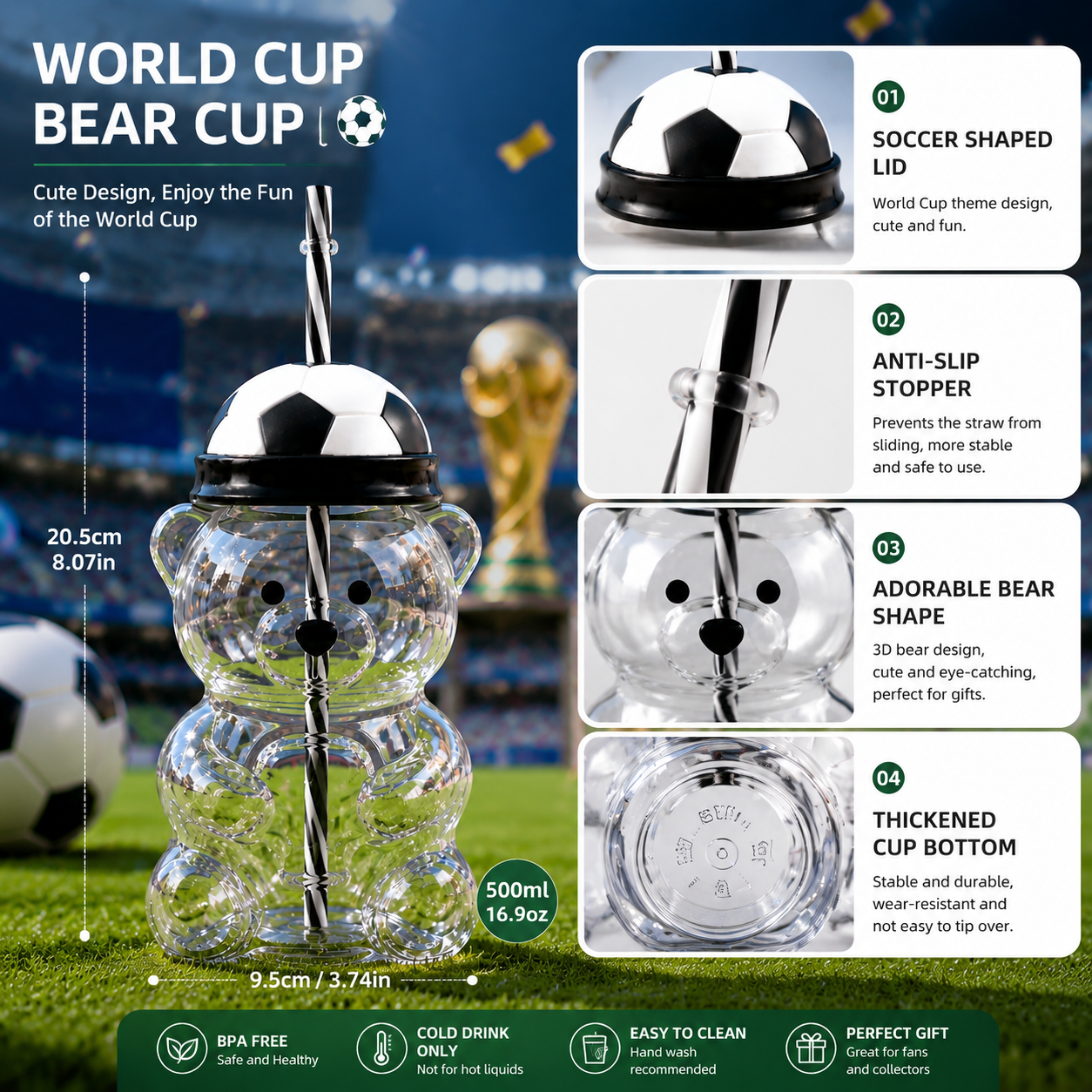 2026 World Cup Commemorative Edition Bear Cup