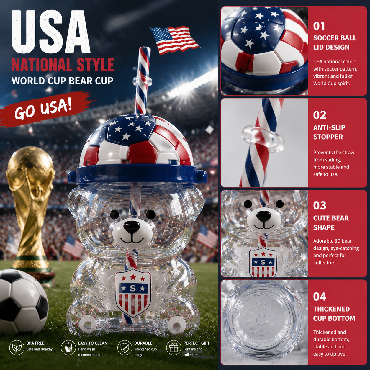 2026 World Cup Commemorative Edition Bear Cup